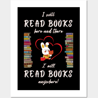 I Heart Books. Lovers. Readers Read More Books! Posters and Art